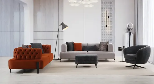 Product img 1, Cratos Antik Modern Yataklı Koltuk Takımı